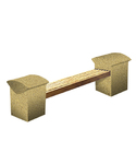 СКАМЬЯ СК-8 деревянная с бетонными опорами (Коллекция "Гранит") L=2300, тумба 550x180x600 ''ВЫБОР''