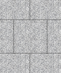 Тротуарная плитка КВАДРАТ  500х500х60  Бело-черный Стоунмикс ''ВЫБОР''
