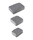 Тротуарные плиты "УРИКО" - Б.1.УР.6 (Коллекция "Искусственный камень") 150x150, 150x225 ''ВЫБОР'' - Базальт
