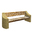 СКАМЬЯ СК-7 деревянная с бетонными опорами (Коллекция "Гранит") L=2400, тумба 900x650x200 ''ВЫБОР'' - С пигментом