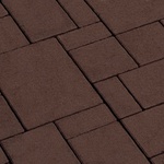 Тротуарная плитка 342 МЗ Бавария  60 мм темно-коричневый