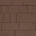 Тротуарная плитка Инсбрук Тироль, 60 мм, коричневый, гладкая