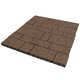 Тротуарная плитка Инсбрук Тироль, 60 мм, коричневый, native