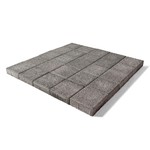 Тротуарная плитка Лувр, Гранит серый (60 мм) 200x200 ''BRAER''