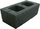 Камень стеновой керамзито-бетонный КсЛКБ-2Пс 390x190x190 ''Лидер'' - Ceрый