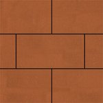 Тротуарная плитка Парк Плейс, 80 мм, оранжевый, гладкая