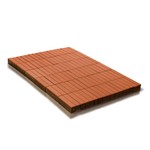 Тротуарная плитка Прямоугольник, Оранжевый (60 мм) 200x50 ''BRAER''
