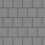 Тротуарная плитка Валенсия, 80 мм, серый, гладкая