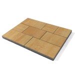 Тротуарная плитка Триада, "Сахара" (60 мм) 300x300, 450x300, 600x300 ''BRAER''