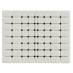 Тротуарная плитка Классико, Белый (60 мм) 57x115, 115x115, 172x115 ''BRAER''