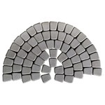 Тротуарная плитка Классико круговая, Серый (60 мм) 73x110x115 ''BRAER''