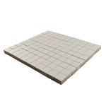 Тротуарная плитка Лувр, Белый 100x100x60 мм  ''BRAER''