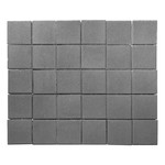 Тротуарная плитка Лувр, Серый (60 мм) 100x100, 200x200, 400x400 ''BRAER''