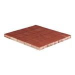 Тротуарная плитка Прямоугольник, Красный (40 мм) 200x100 ''BRAER''