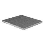 Тротуарная плитка Прямоугольник, Серый (80 мм) 200x100 ''BRAER''
