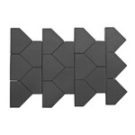Тротуарная плитка Тиара, серый (60 мм) 238x200 ''BRAER''