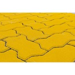 Тротуарная плитка Волна, Желтый (60 мм) 240x135 ''BRAER''