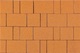 Тротуарная плитка 342 МЗ  Новый город  40 мм оранжевый