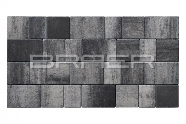 Тротуарная плитка BRAER Старый город Венусбергер, Color Mix Ночь, 40 мм Тротуарная плитка BRAER Старый город Венусбергер, Color Mix Ночь, 40 мм