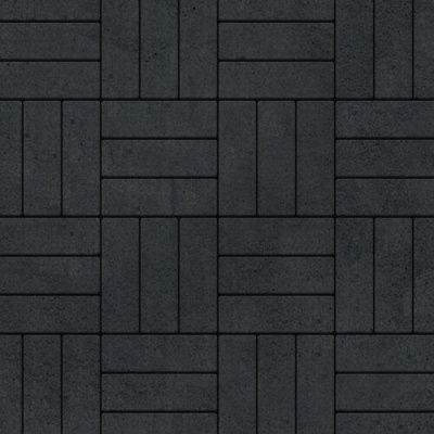 Тротуарная плитка Steinrus Паркет, 60 мм, чёрный, гладкая Тротуарная плитка Steinrus Паркет, 60 мм, чёрный, гладкая