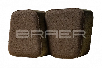 Тротуарная плитка BRAER Классико круговая, Коричневый, 60 мм Тротуарная плитка BRAER Классико круговая, Коричневый, 60 мм