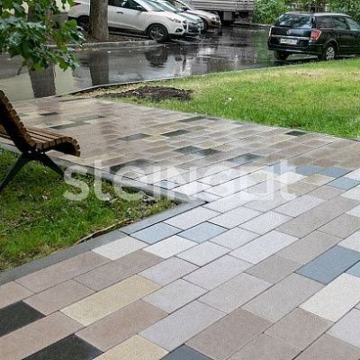 Тротуарная плитка Steingot Марко Бежевая 80 мм Тротуарная плитка Steingot Марко Бежевая 80 мм