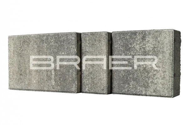 Тротуарная плитка BRAER Старый город Ландхаус, Color Mix Туман, 60 мм Тротуарная плитка BRAER Старый город Ландхаус, Color Mix Туман, 60 мм