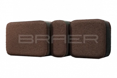 Тротуарная плитка BRAER Классико, Коричневый, 60 мм Тротуарная плитка BRAER Классико, Коричневый, 60 мм