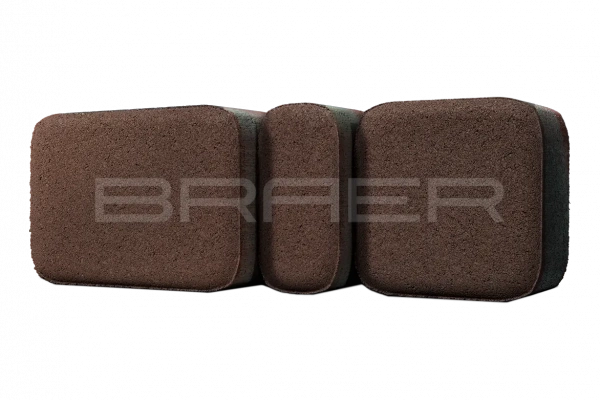 Тротуарная плитка BRAER Классико, Коричневый, 60 мм Тротуарная плитка BRAER Классико, Коричневый, 60 мм