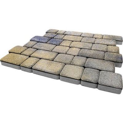 Тротуарная плитка Steinrus Инсбрук Альт, 60 мм, ColorMix Сиена, native Тротуарная плитка Steinrus Инсбрук Альт, 60 мм, ColorMix Сиена, native