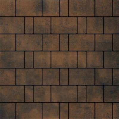 Тротуарная плитка Steinrus Бельпассо, 40 мм, ColorMix Бомонт, гладкая