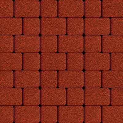 Тротуарная плитка Steinrus Инсбрук Альт Дуо, 60 мм, Красный, native