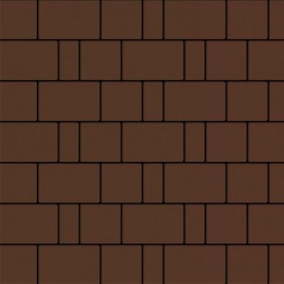 Тротуарная плитка Steinrus Бельпассо, 60 мм, коричневый, гладкая