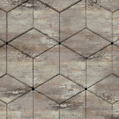 Тротуарная плитка Steinrus Ромб, 60 мм, Colormix Берилл, гладкая Тротуарная плитка Steinrus Ромб, 60 мм, Colormix Берилл, гладкая