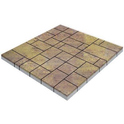 Тротуарная плитка Steinrus Инсбрук Альпен, 60 мм, ColorMix Тахель, гладкая Тротуарная плитка Steinrus Инсбрук Альпен, 60 мм, ColorMix Тахель, гладкая