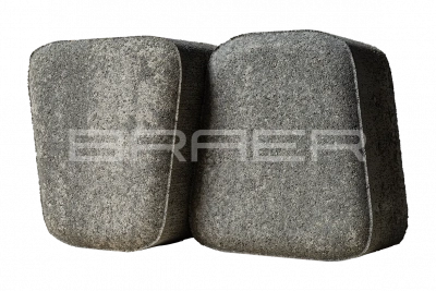 Тротуарная плитка BRAER Классико круговая, Color Mix Туман, 60 мм Тротуарная плитка BRAER Классико круговая, Color Mix Туман, 60 мм