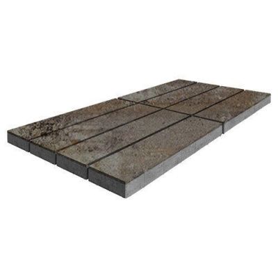 Тротуарная плитка Steinrus Гранада, 80 мм, ColorMix Берилл, гладкая Тротуарная плитка Steinrus Гранада, 80 мм, ColorMix Берилл, гладкая