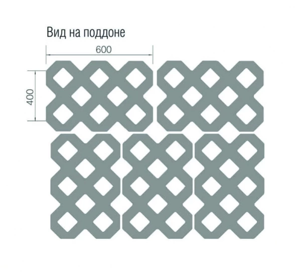 Плита газонная решётка Б.18.ГР.10с Плита газонная решётка Б.18.ГР.10с