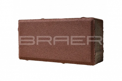 Тротуарная плитка BRAER Прямоугольник, Красный, 60 мм Тротуарная плитка BRAER Прямоугольник, Красный, 60 мм
