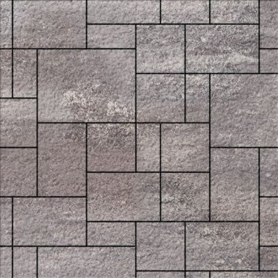 Тротуарная плитка Steinrus Инсбрук Альпен, 60 мм, ColorMix Умбра, Old-Age