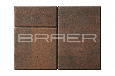 Тротуарная плитка BRAER Старый город Ландхаус, Color Mix Закат, 60 мм Тротуарная плитка BRAER Старый город Ландхаус, Color Mix Закат, 60 мм