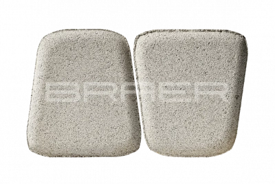 Тротуарная плитка BRAER Классико круговая, Белый, 60 мм Тротуарная плитка BRAER Классико круговая, Белый, 60 мм
