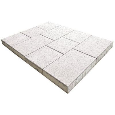 Тротуарная плитка Steinrus Инсбрук Ланс, 60 мм, белый, Old-Age Тротуарная плитка Steinrus Инсбрук Ланс, 60 мм, белый, Old-Age