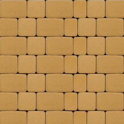 Тротуарная плитка Steinrus Инсбрук Альт, 60 мм, жёлтый, гладкая