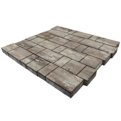 Тротуарная плитка Steinrus Новый город, 40мм, ColorMix Берилл, гладкая