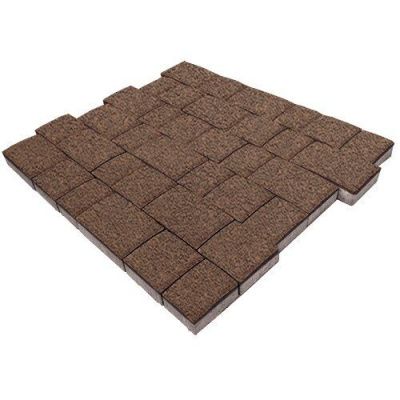 Тротуарная плитка Steinrus Инсбрук Инн, 60 мм, коричневый, native Тротуарная плитка Steinrus Инсбрук Инн, 60 мм, коричневый, native