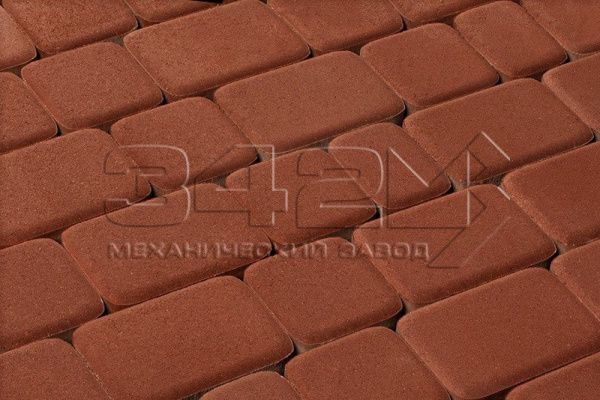 Тротуарная плитка 342 Механический завод Классика 60 Ярко-красный Тротуарная плитка 342 Механический завод Классика 60 Ярко-красный
