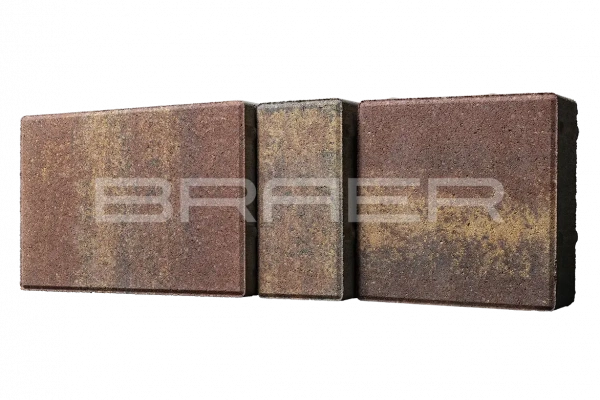 Тротуарная плитка BRAER Старый город Ландхаус, Color Mix Мальва, 60 мм Тротуарная плитка BRAER Старый город Ландхаус, Color Mix Мальва, 60 мм
