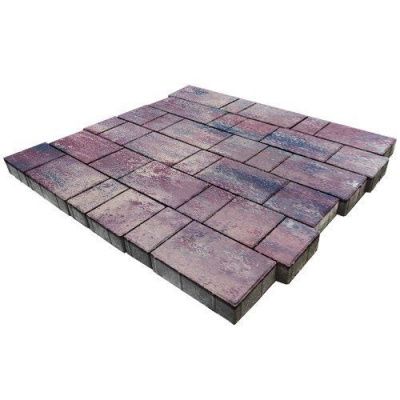 Тротуарная плитка Steinrus Новый город, 40мм, ColorMix Каратау, гладкая Тротуарная плитка Steinrus Новый город, 40мм, ColorMix Каратау, гладкая