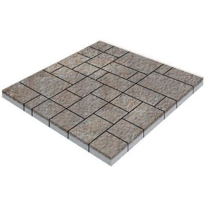 Тротуарная плитка Steinrus Инсбрук Альпен, 60 мм, ColorMix Берилл, Old-Age
